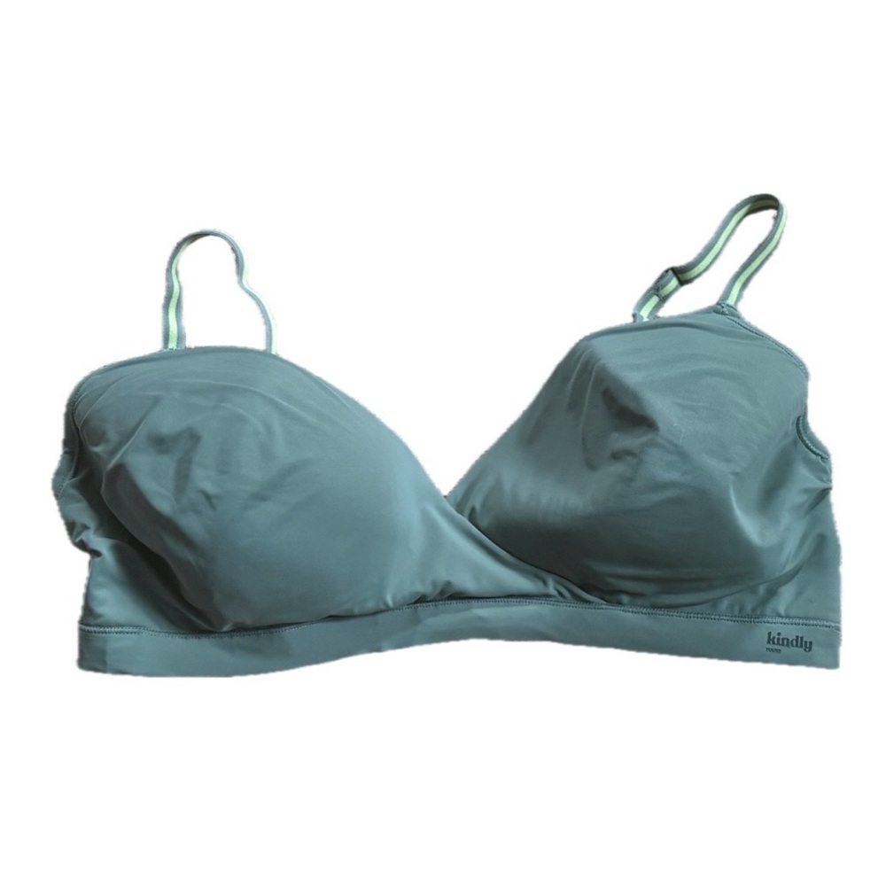 Kindly Yours Sage Green Comfort Bra Size XL Lightly Padded Cup No Underwire